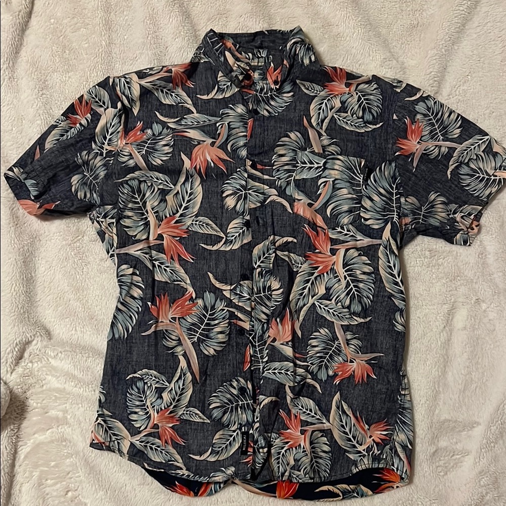 Floral Print Men's Shirt